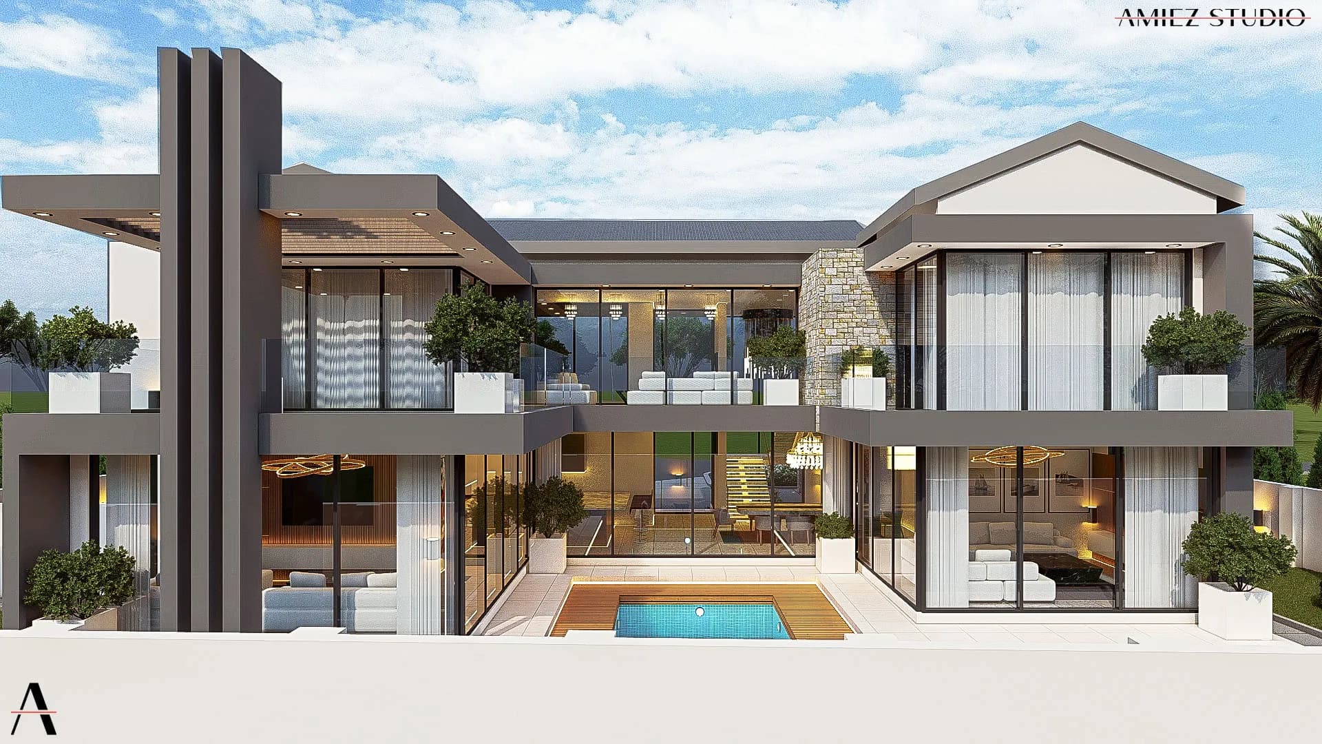 Private residence view