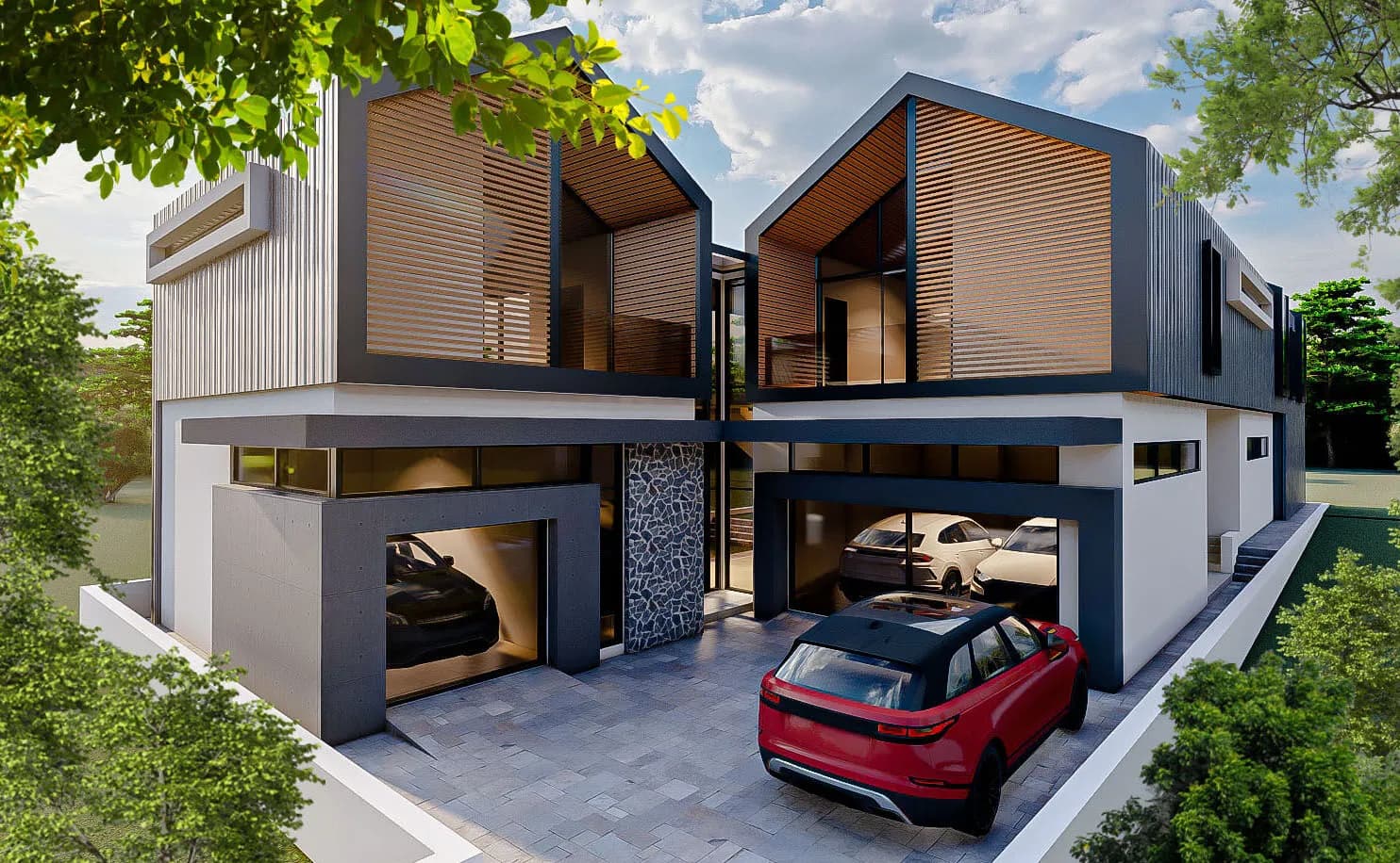 Barn style residence exterior